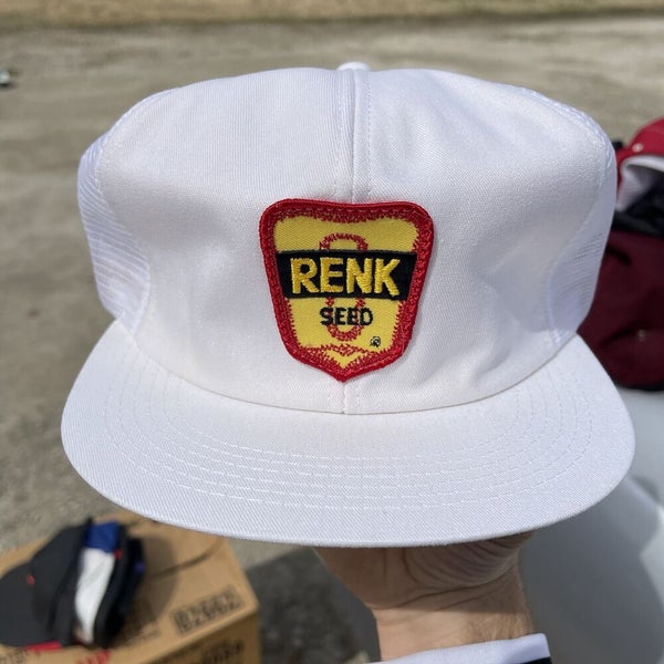 Vintage 1980s Renk Seeds Patch Snapback Trucker Hat Cap Rare