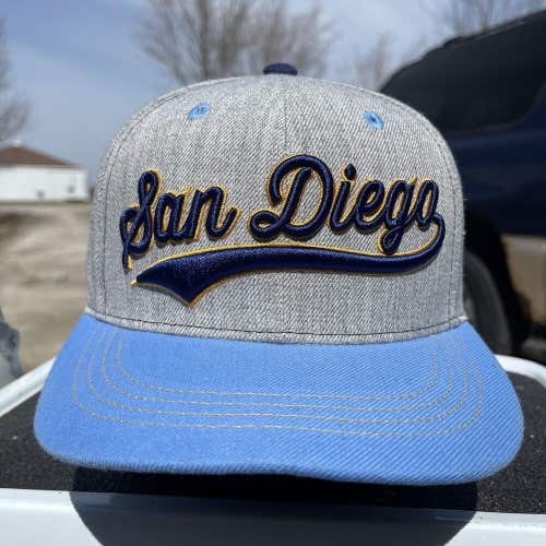 San Diego Chargers Script Snapback Hat Cap