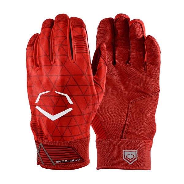 EvoShield Adult Small EVOCHARGE GEL TO SHELL Batting Gloves RED -WTV4100RDS
