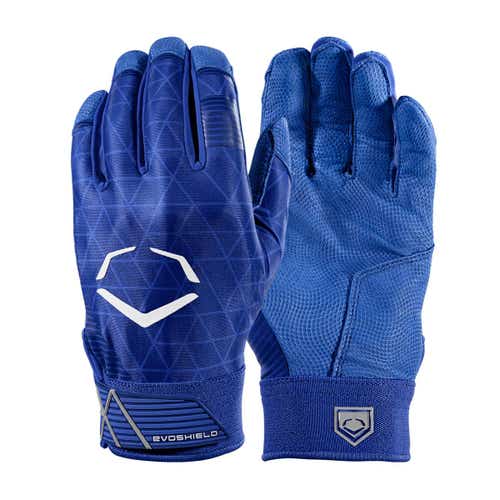 EvoShield Adult 2XLarge EVOCHARGE GEL TO SHELL Batting Gloves ROYAL -WTV4100RO2XL