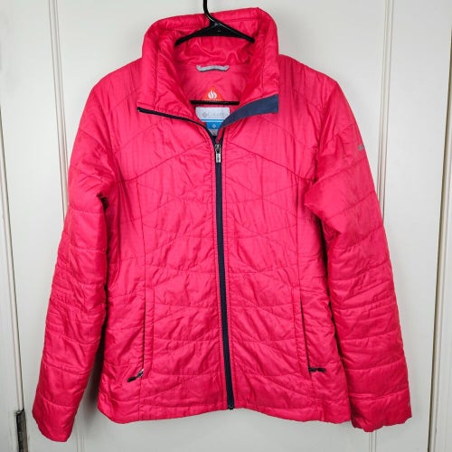 Columbia Omni-Heat Women's Size: M Redish Pink Quilted Jacket Winter Coat