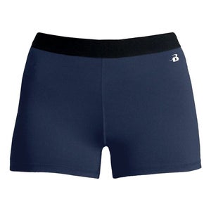 Badger Girls 2.5" Pro Compression 2629 Size Large Navy Blue Athletic Shorts New