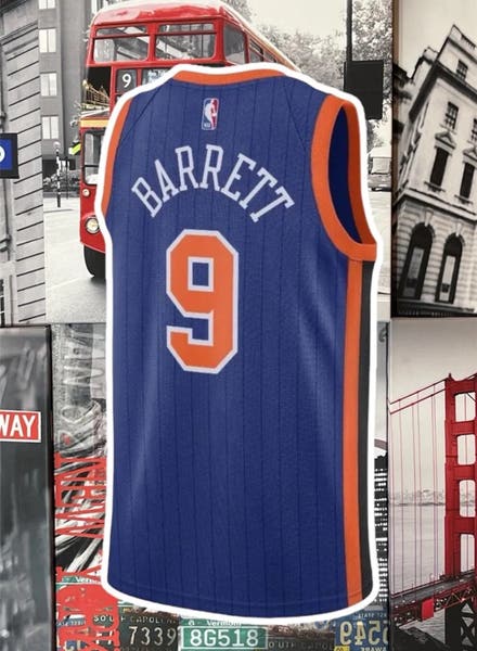 Nike Men's Size XLARGE 2023-2024 City Edition NY Knicks #9 RJ
