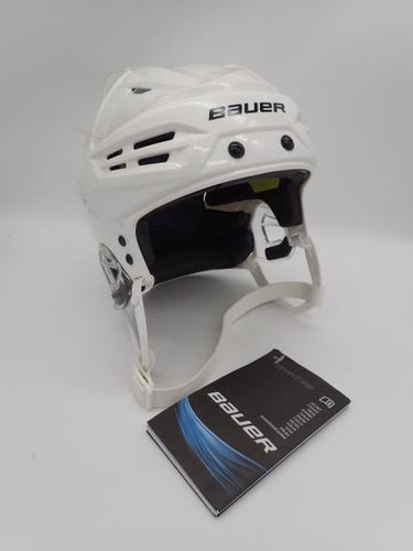 Pro Stock Bauer Hockey Re-Akt 95 Helmet Senior Small White Brand New