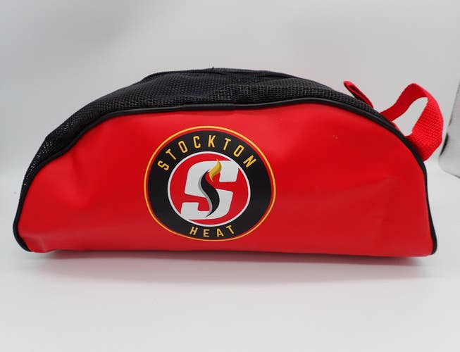 4orte Stockton Heat Calgery Flames AHL NHL Pro Stock Hockey Player Toiletry Bag