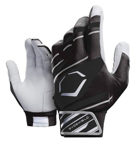 EvoShield Adult XLarge SPEED STRIPE GEL TO SHELL Batting Gloves BLACK/GRAY -WTV2045140073XL