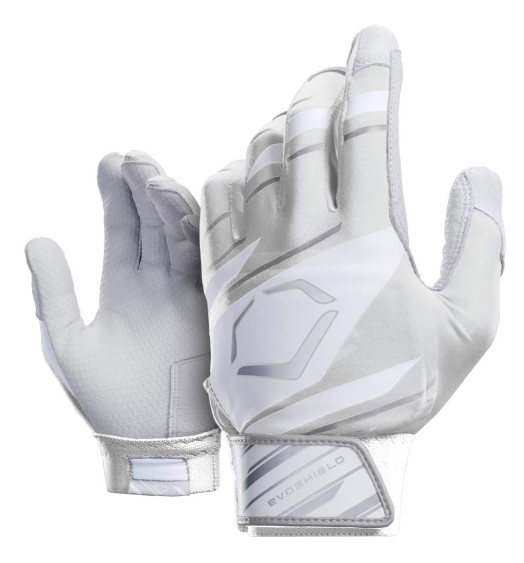 EvoShield Adult XLarge SPEED STRIPE GEL TO SHELL Batting Gloves WHITE/GRAY -WTV2045140113XL