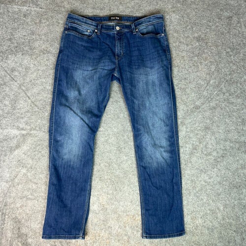 Duer Mens Jeans 36x30 Blue Relaxed Taper Pant Denim L2X Workwear Medium Wash