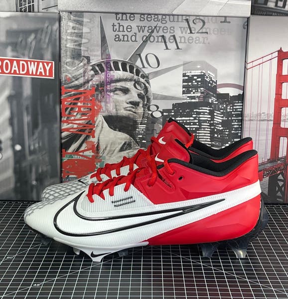 Nike Vapor Edge Elite 360 2 Football Cleats Red/White DA5457  display picture 1