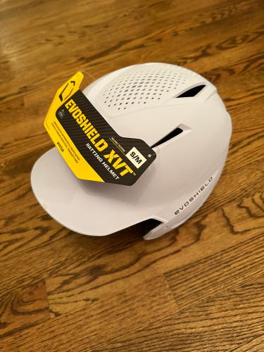 Baseball - EvoShield Batting Helmet - Adult S/M - White Matte - New