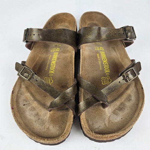 BIRKENSTOCK Mayari Womens 42 / 11 Metallic Gold Toe Loop Sandals Shoes