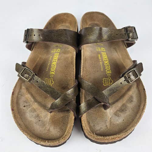 BIRKENSTOCK Mayari Womens 42 / 11 Metallic Gold Toe Loop Sandals Shoes