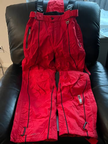 Karbin full side zip men’s medium pants Race With Suspenders