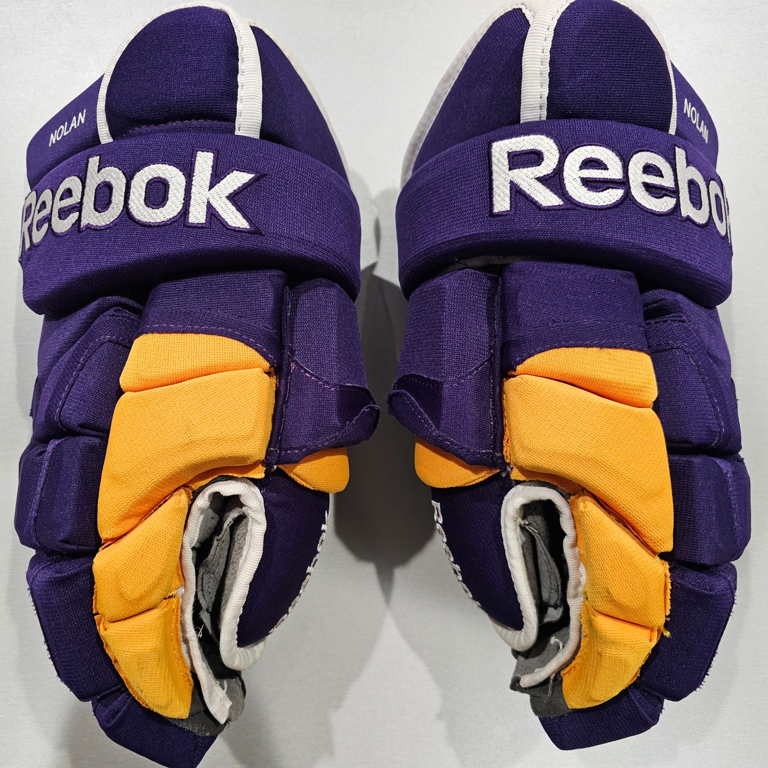 Reebok 10K Gloves 14" Pro Stock | Retro LA Kings Purple/Gold