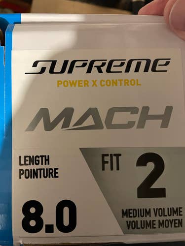 New Senior Bauer Supreme Mach Hockey Skates 8 w/Fly TI Blades