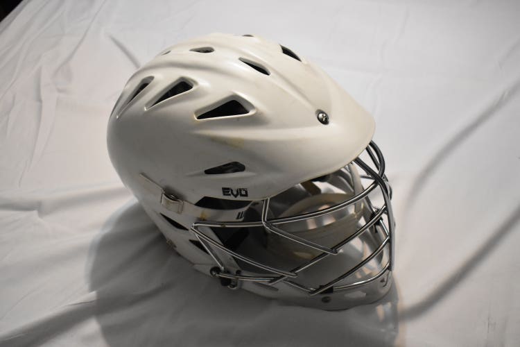 Warrior Evo Lacrosse Player's Helmet w/BOA Fit, White, L/XL