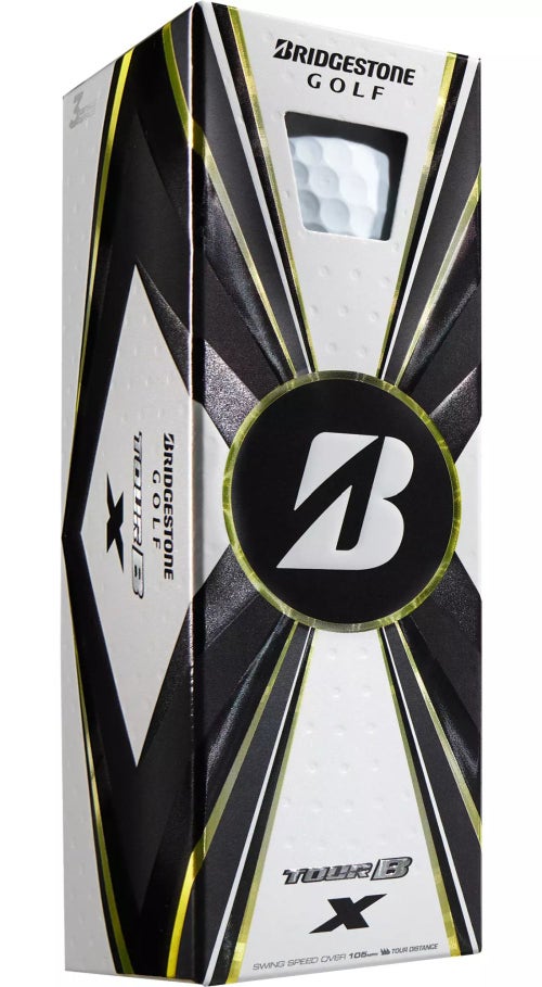 Bridgestone Tour B-X Golf Balls (White, 3pk) 1 Sleeve 2022 NEW