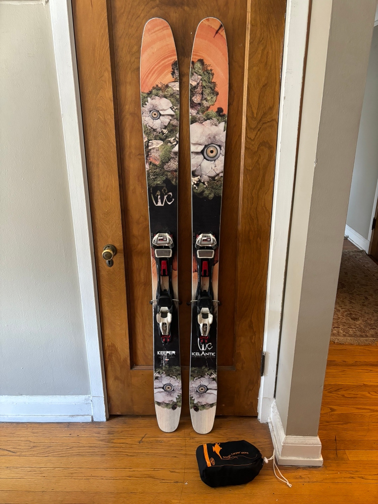 Icelantic Keeper 181cm with Marker Baron EPF Alpine Touring Frame Bindings And Skins
