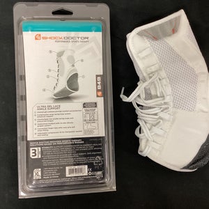 New Shock Dr Ultra Gel Lace Ankle Support xlarge white