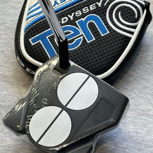 Odyssey 2-Ball Ten S Slant Lined Mallet Putter RH 34" w/ Stroke Lab Shaft #99999