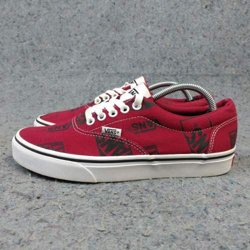 Vans Doheny Logo Authentic Mens Shoes Size 6.5 Skateboarding Sneakers Red Canvas
