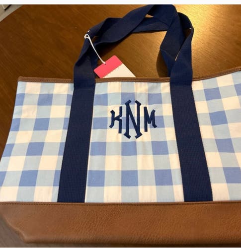 Brand New With Tags Monogrammed Tote