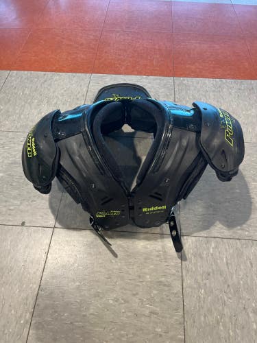Used XS Riddell Power Volt Shoulder Pads