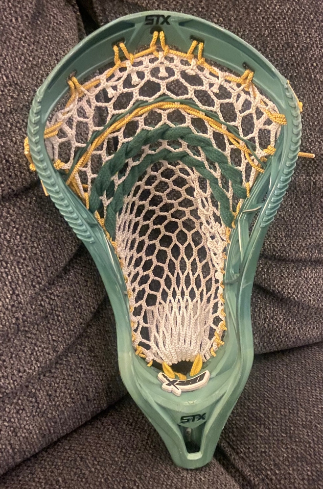STX X20 lacrosse head green and yellow