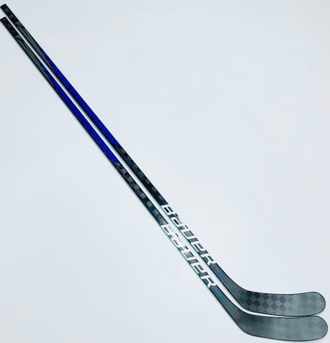 New 2 Pack Custom Blue Bauer Supreme Ultrasonic (2S Pro Build) Hockey Stick-LH-P92M-95 Flex-Grip