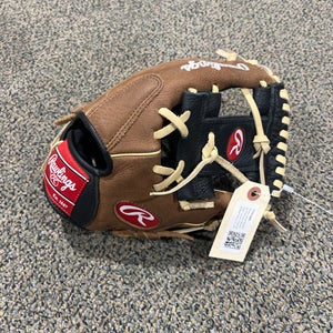Brown Used Rawlings Premium Series Right Hand Throw Baseball Glove 11.25"