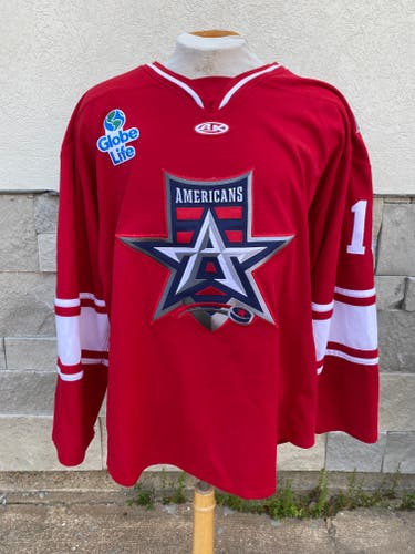 AK Allen Americans ECHL Pro Stock Game Used Jerseys RED POCHIRO 8965