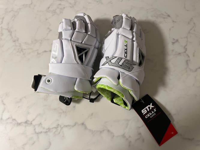New  STX Medium Cell V Lacrosse Gloves