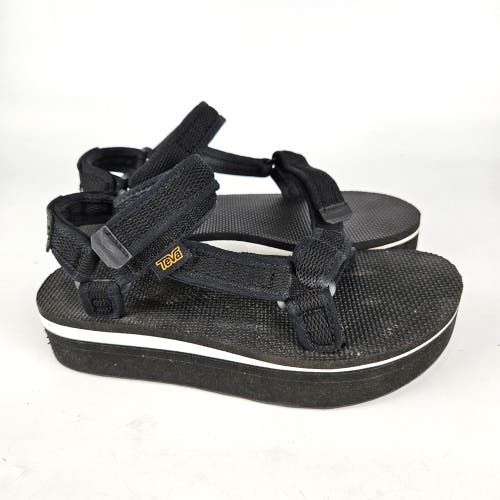 Teva Flatform Universal Platform Sandal Black 1102451 Women's Size: 8 Outdoor