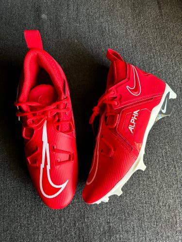 Nike Alpha Menace Pro “University Red” Football Cleats Size 10.5