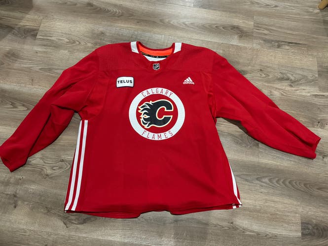 Calgary Flames Adidas made in Canada practice jersey