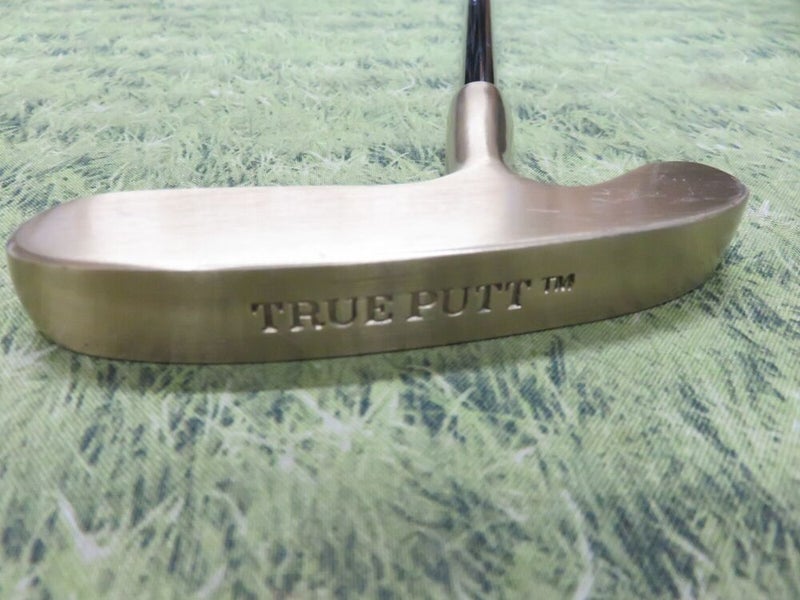 MINT * TRUE PUTT Bullseye BRASS 34.5" Putter w/Graphite Shaft #906