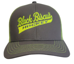 Black Biscuit Hockey Mesh Back Hat