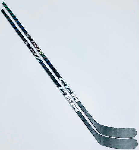 New 2 Pack Silver CCM Jetspeed FT5 Pro Hockey Stick-LH-75 Flex-P90M-Grip