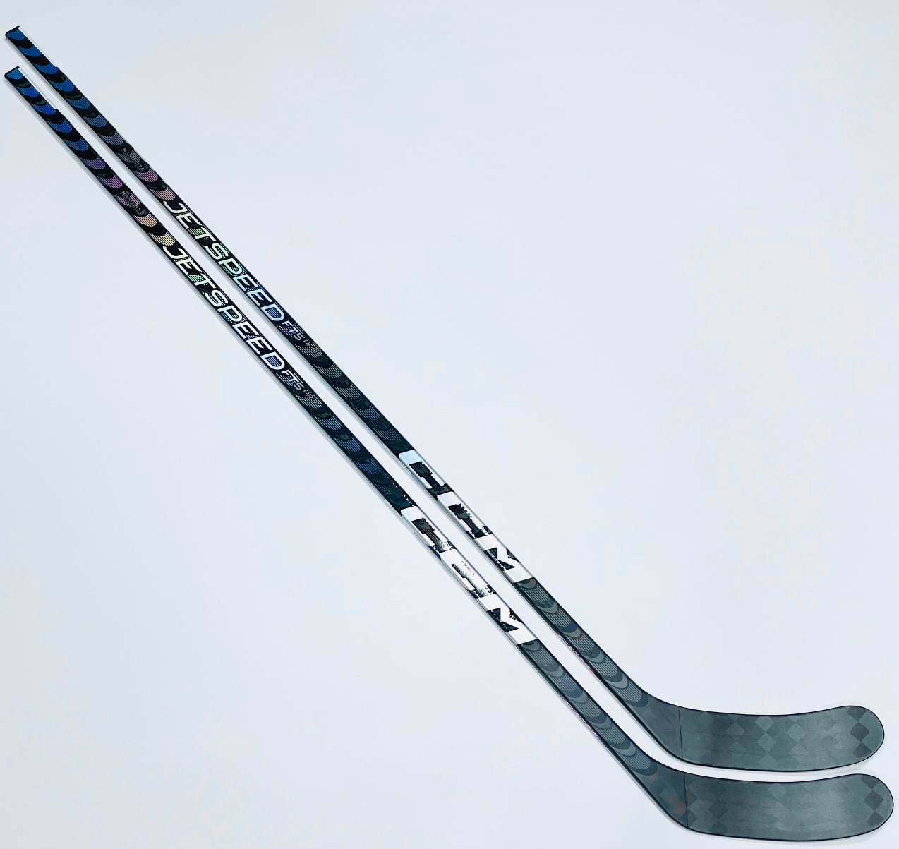 New 2 Pack Silver CCM Jetspeed FT5 Pro Hockey Stick-LH-75 Flex-P28M-Grip W/ Corner Tactile