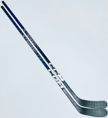 New 2 Pack Blue CCM Jetspeed FT5 Pro Hockey Stick-LH-85 Flex-P90M-Grip