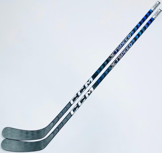 New 2 Pack Blue CCM Jetspeed FT5 Pro Hockey Stick-RH-80 Flex-P90-Grip