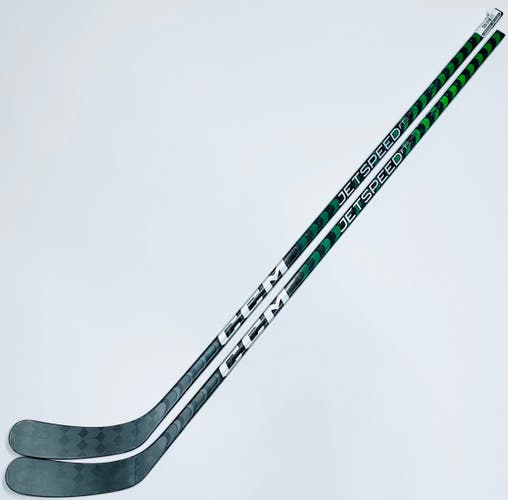 New 2 Pack Green CCM Jetspeed FT5 Pro (Tr7 Pro Build) Hockey Stick-RH-80 Flex-P90