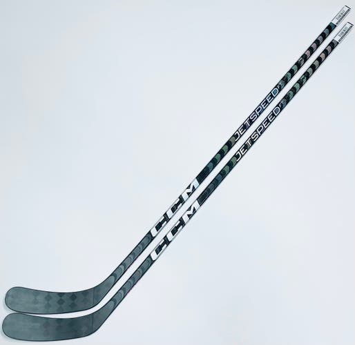 New 2 Pack Silver CCM Jetspeed FT5 Pro Hockey Stick-RH-90 Flex-P90-Grip W/ Bubble Texture