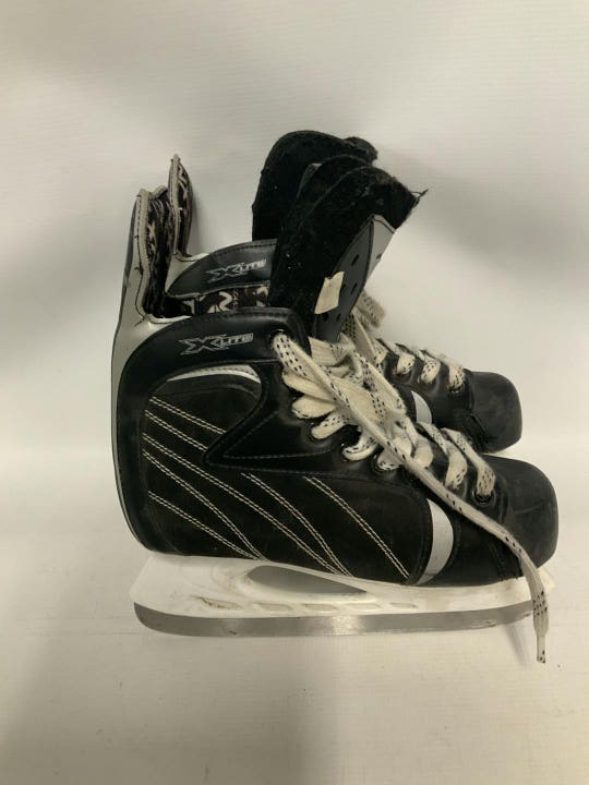 Used Winnwell Xlite Intermediate 5.0 Ice Hockey Skates