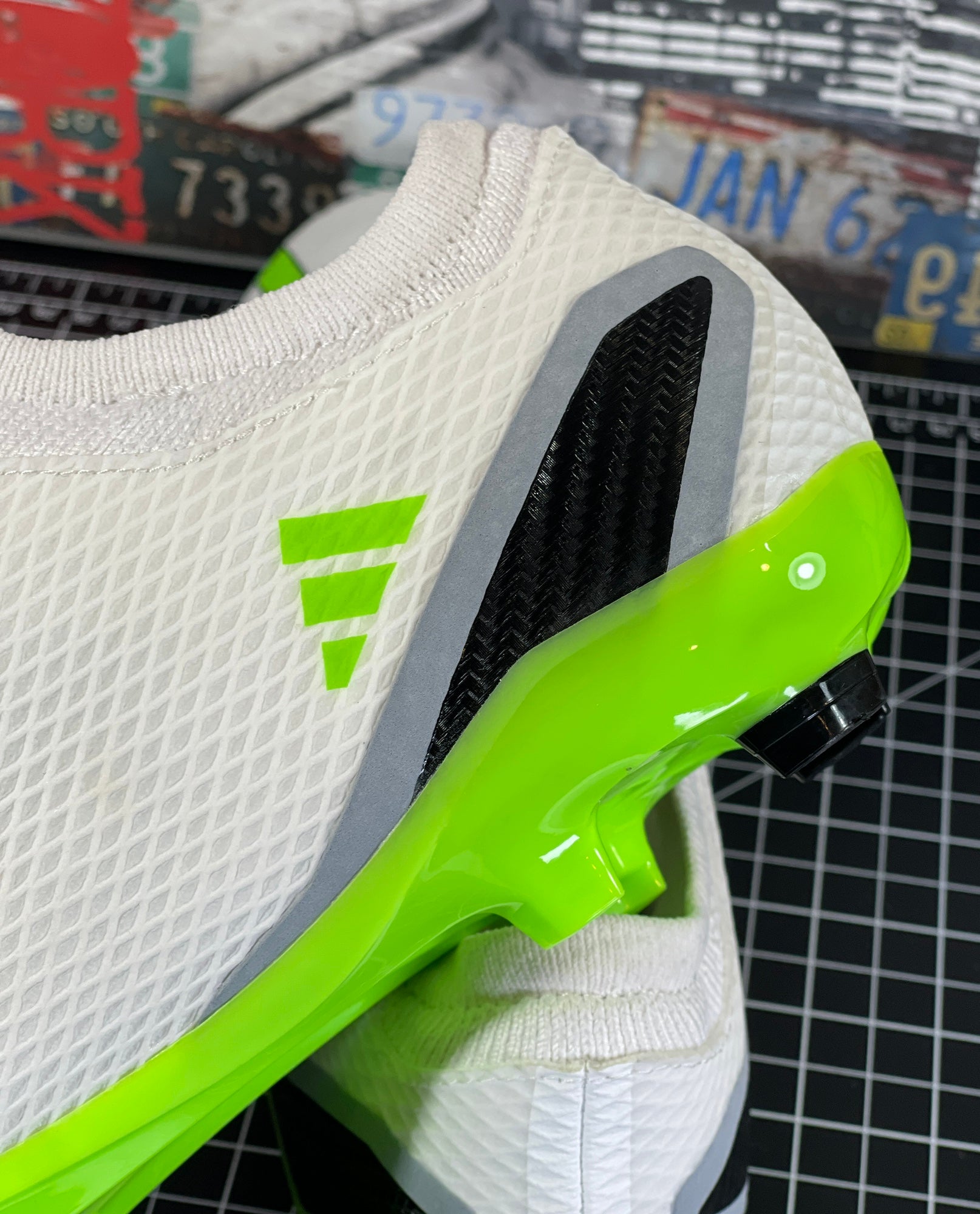 NEW Adidas X Speedportal.3 FG Laceless Soccer Cleats HP9718 Size 9.5 White Green adidas X SPEEDPORTAL.3 Laceless TF Soccer Shoes - Solar  main image 4
