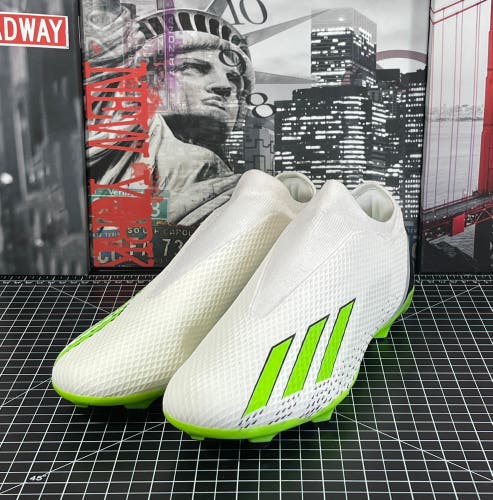 Adidas Men’s Sz 13 X Speedportal.3 LL FG Soccer Cleats Green White HP9718 NEW