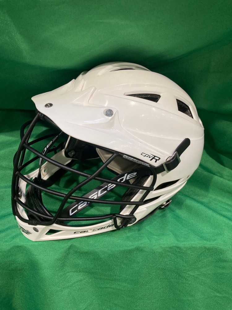 White Used Adult Goalie Cascade CPV-R Helmet