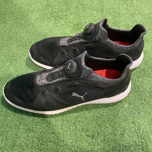 Black Used Men's Size 11 (Women's 12) Puma Ignite Golf Shoes