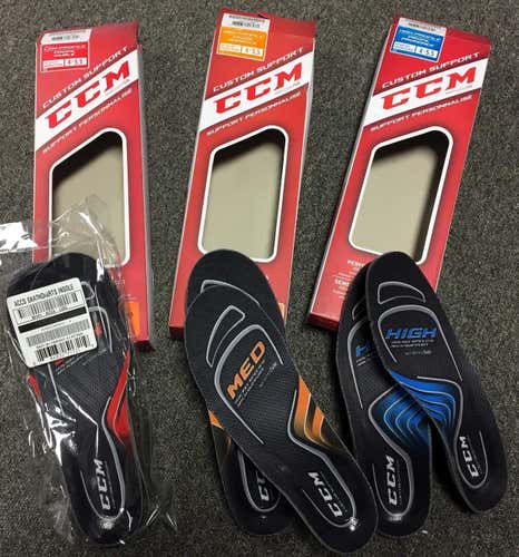 NEW! CCM Custom Support Insoles - High Arch : For Skate Sizes 4 - 5.5