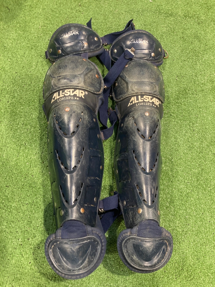 Blue Used Youth All Star Catcher's Leg Guard